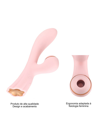 imagem de Estimulador de clitóris e Vibrador - 15 programas - Rosa3