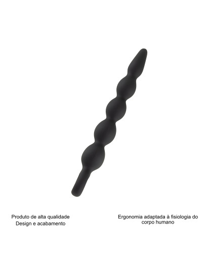 imagem de Rosário Anal - Rosário Vaginal - Massajador Prostático - Preto 3