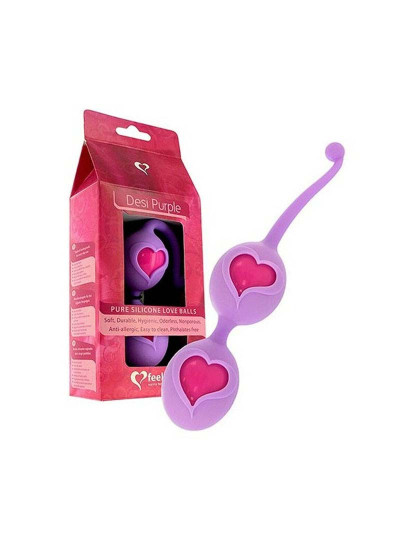 imagem de Bolas de Orgasmo FeelzToys Desi Purple Silicone1