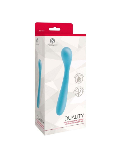 imagem de Vibrador S Pleasures Duality Azul2