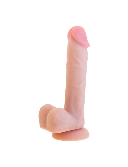 imagem de Dildo Realista S Pleasures Bege Silicone (18 cm)1