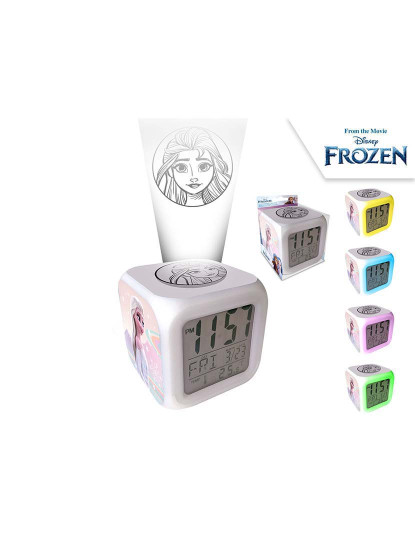 imagem de Relógio Despertador Projetor Frozen 2 - Sortido1