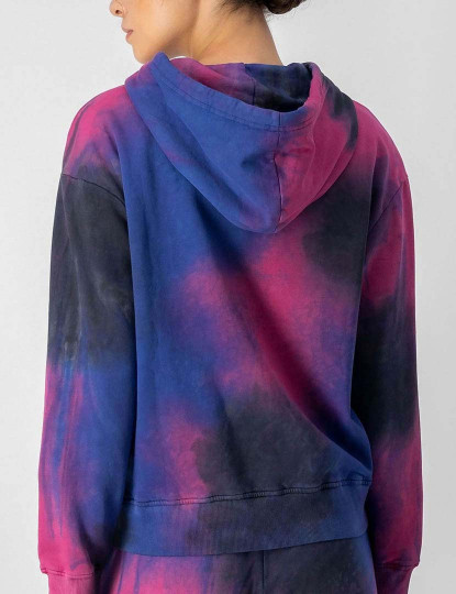 imagem de Sweatshirt Senhora Preto, Rosa e Azul2