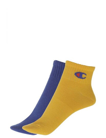 imagem de Pack 2 Pares de Meias  Unissexoo Azul e Amarelo1