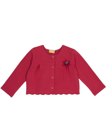 imagem de Cardigan Menina Vermelho Médio1