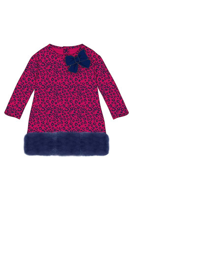imagem de Vestido M. Comprida Menina Estampado Roxo1