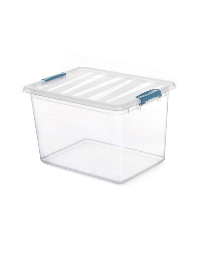 imagem de Caixa Multiusos Domopak Living Katla Com pegas Transparente 20 L Polipropileno (39 x 29 x 25,5 cm)2