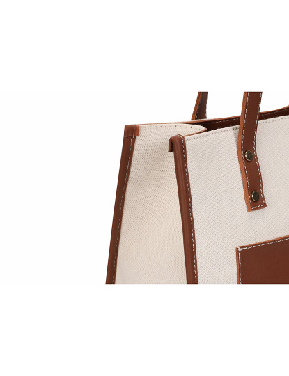 imagem de Tote Bag Castanho Bege4