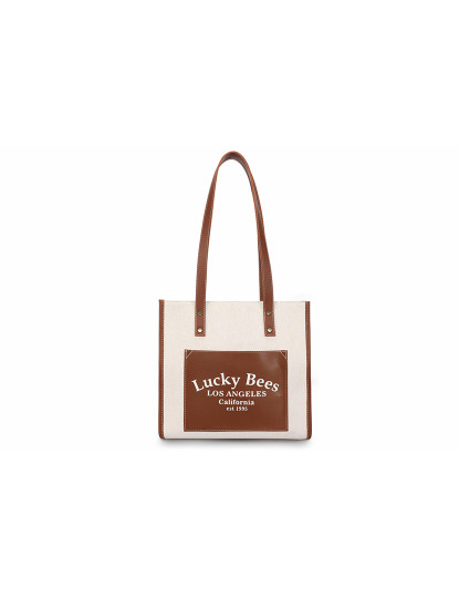 imagem de Tote Bag Castanho Bege1
