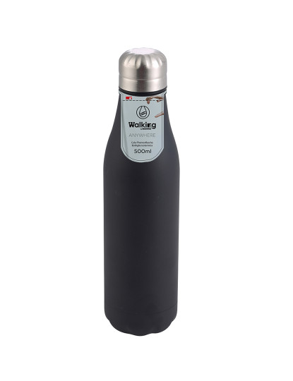 imagem de Garrafa Termo Cola 500Ml Aço Inoxidável Preto Walking Anywhere6