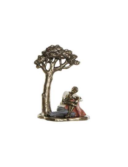 imagem de Figura Resina Pareja Arbol Dourado 1