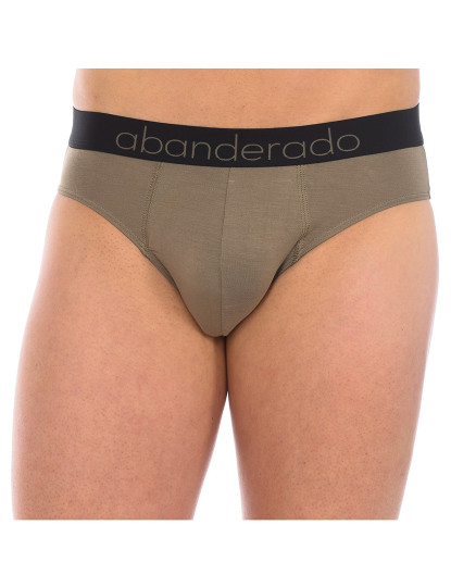 imagem de Pack 2 Slips Homem Sensitive Bamboo Preto e Verde Khaki6