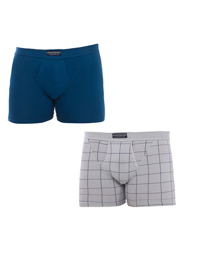 imagem de Pack 2 Boxers Homem Azul Cinza1