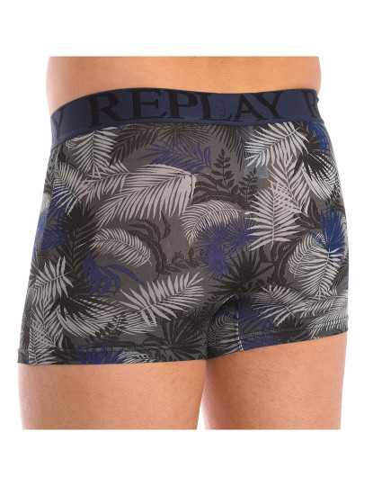 imagem de Boxers Homem Azul Navy Cinza4