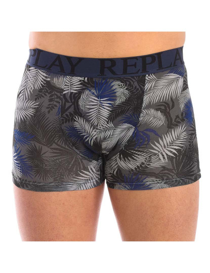 imagem de Boxers Homem Azul Navy Cinza3