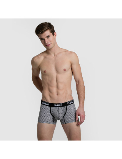 imagem de Boxers Casual Munich Homem Preto branco1