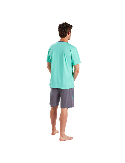 imagem de Pijama Homem Verde e Cinza3