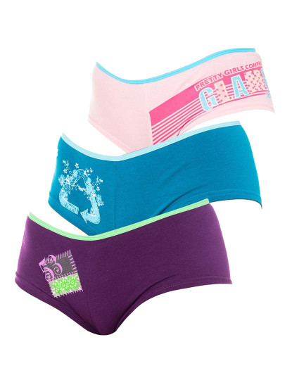 imagem de Pack 3 Boxers Senhora Rosa Lilás e Azul1