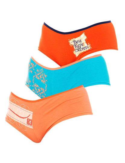 imagem de Pack 3 Boxers Senhora Azul e Laranja1