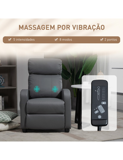 imagem de Poltrona Massagem Cinzento4