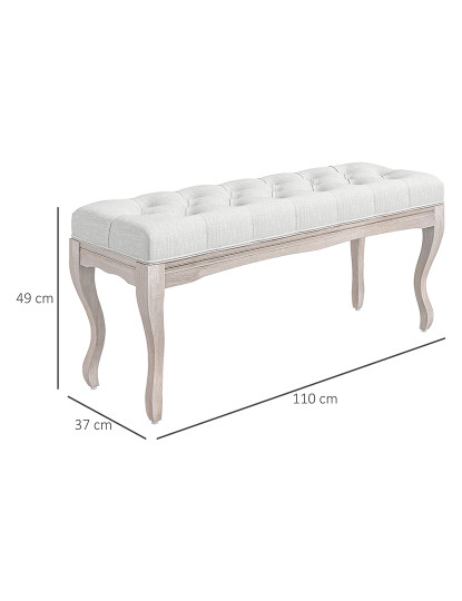 imagem de Banqueta French Creme branco3