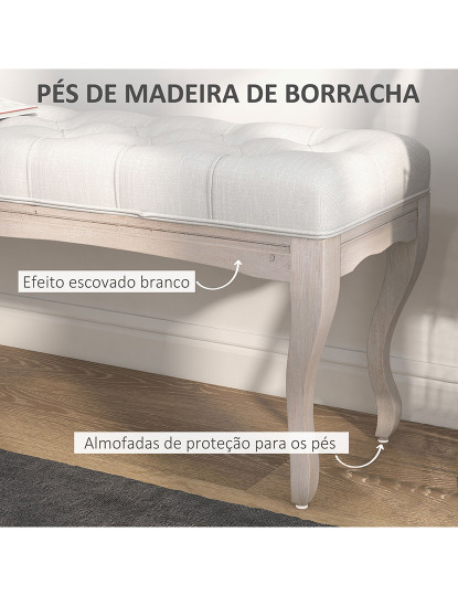 imagem de Banqueta French Creme branco5