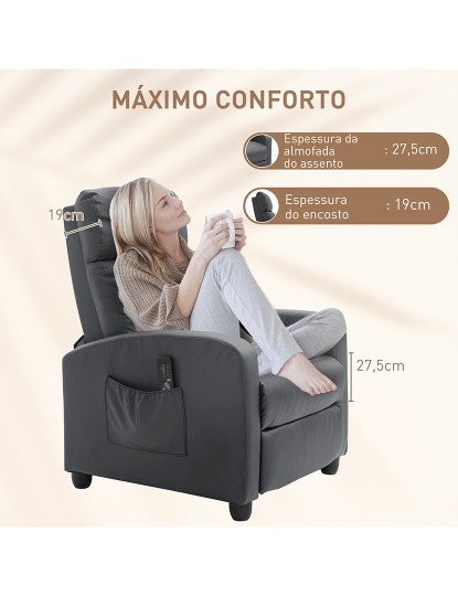 imagem de Poltrona Massagem Cinzento7