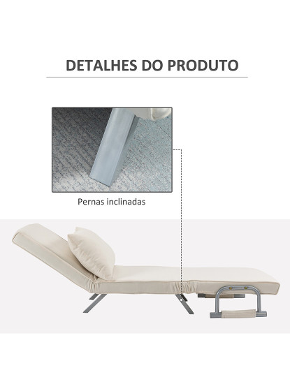 imagem de Poltrona Convertível em Cama Branco7