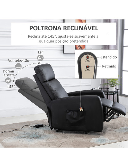 imagem de Poltrona Elevadora Elétrica Preto6