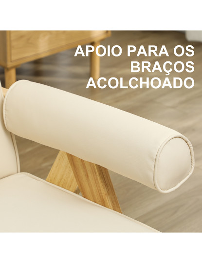 imagem de Cadeirão Retro Creme branco5