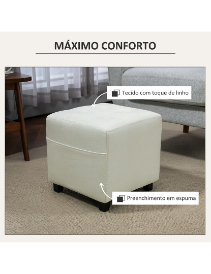 imagem de Repousa Pés Creme branco6