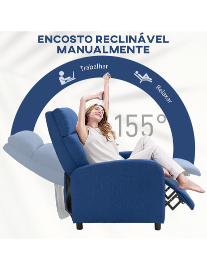 imagem de Poltrona Relax Azul4