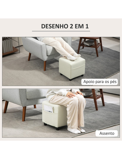 imagem de Repousa Pés Creme branco4