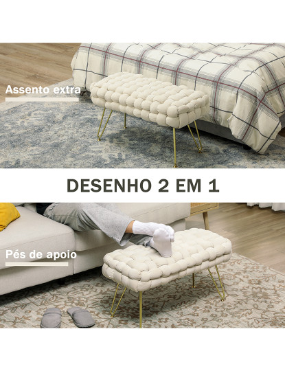 imagem de Banqueta Creme branco5