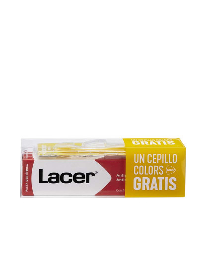 imagem de Conjunto de Higiene Oral Lacer Pasta Dentífrica 2 Peças (2 Unidades)1