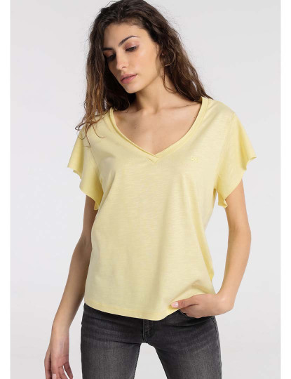 imagem de T-Shirt Senhora Amarelo1