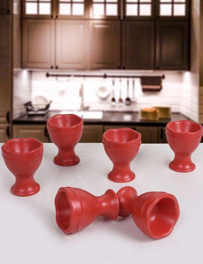 imagem de Conjunto Copo Ovos (6 Peças) Tile Vermelho1