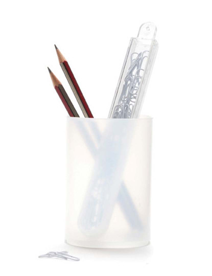 imagem de Copo Lápis e Clips Store Stick Branco1