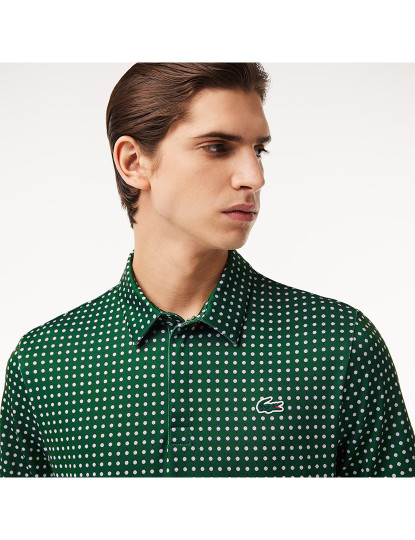 imagem de Polo De Homem Verde Branco3