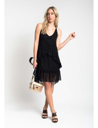 imagem de Vestido com Folhos Black1