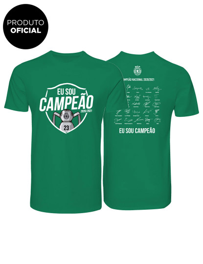 imagem de T-Shirt Sporting Eu Sou Campeão Verde1