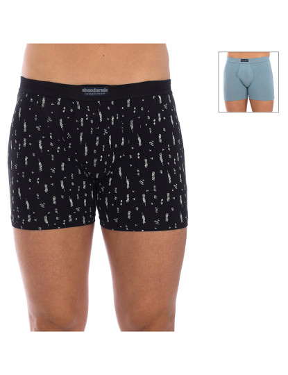 imagem de Pack 2 Boxers Homem Preto e Azul2