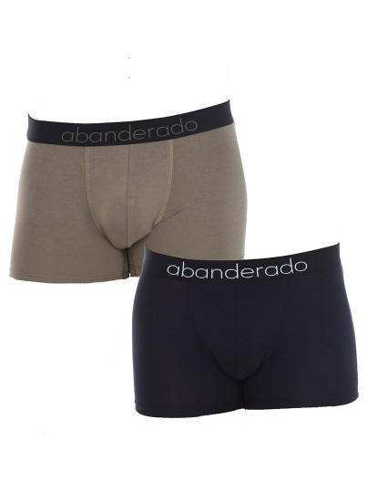 imagem de Pack 2 Boxers Homem Sensitive Bamboo Preto e Verde Khaki1