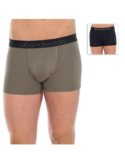 imagem de Pack 2 Boxers Homem Sensitive Bamboo Preto e Verde Khaki2