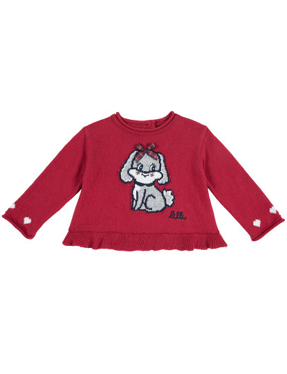 imagem de Sweatshirt Menina Vermelho Médio1