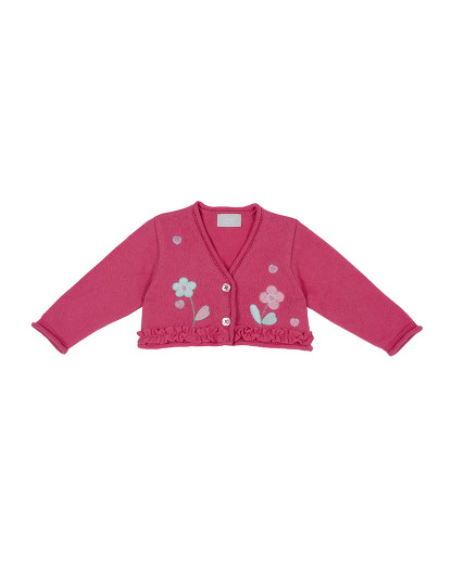 imagem de Cardigan Menina Rosa Médio1