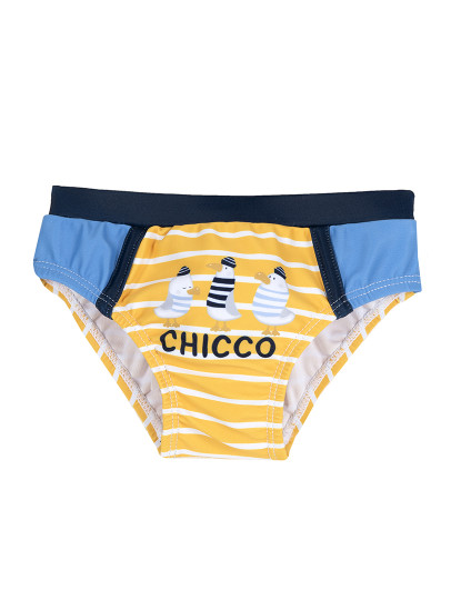 imagem de Cueca De Banho Bebé Menino Riscas Amarelo1