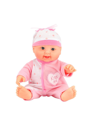 imagem de BONECO BABY BEAU 22,5 CM C/ GORRO 02023A3