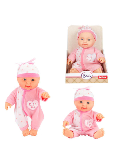 imagem de BONECO BABY BEAU 22,5 CM C/ GORRO 02023A1