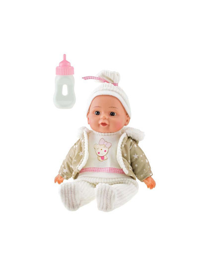 imagem de BONECO BABY BEAU 30 CM C/ BIBERON 02156A2